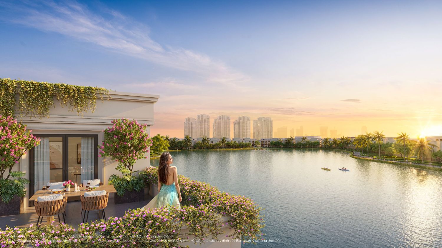 Hồ trung tâm và công viên Vinhomes Green City Hậu Nghĩa Long An