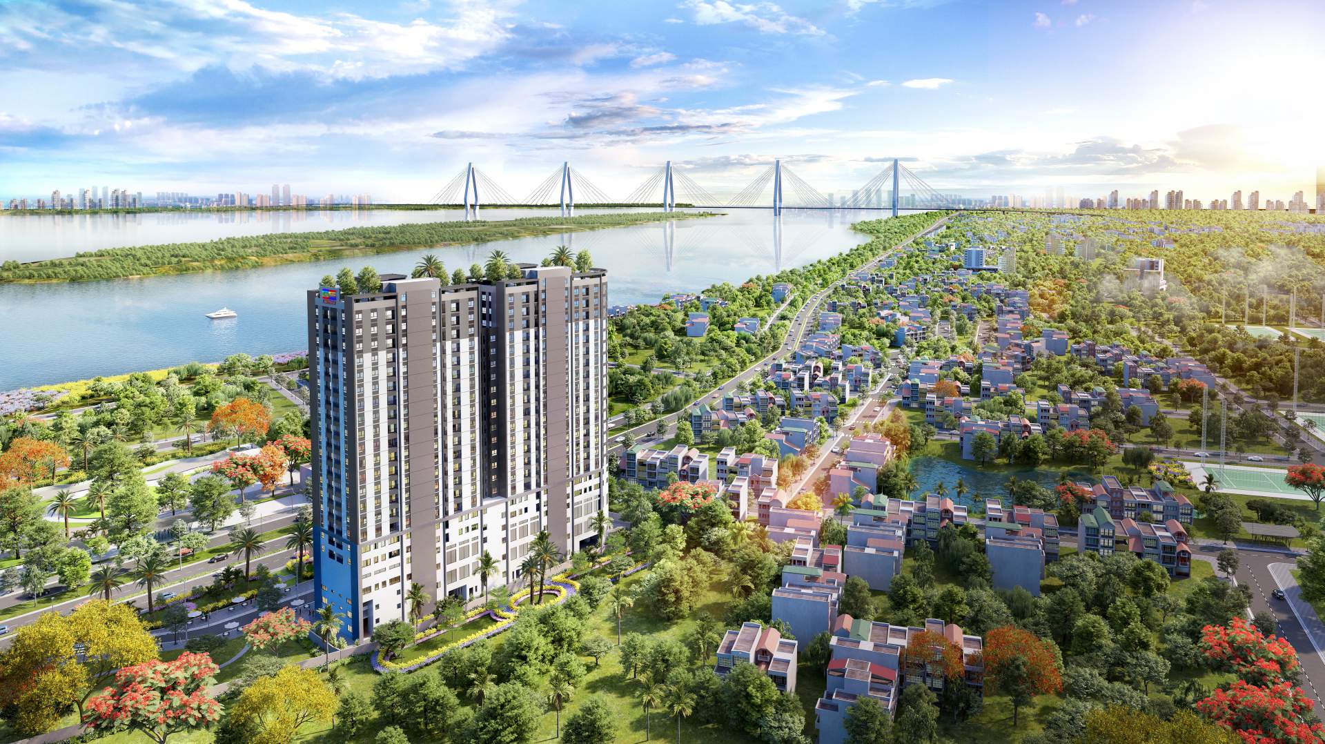 Khu căn hộ ven Hồ Tây và các tòa tháp cao cấp tại quận Tây Hồ